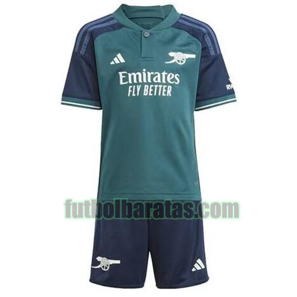 camiseta niño arsenal 2023 2024 verde tercera