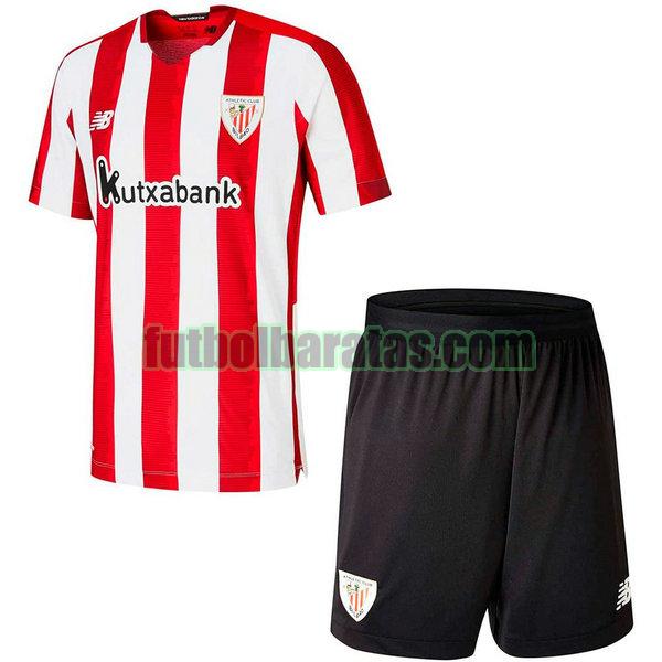 camiseta niño athletic bilbao 2020-2021 rojo blanco primera