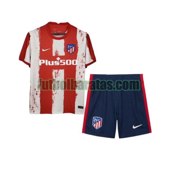 camiseta niño atletico madrid 2021 2022 rojo blanco primera