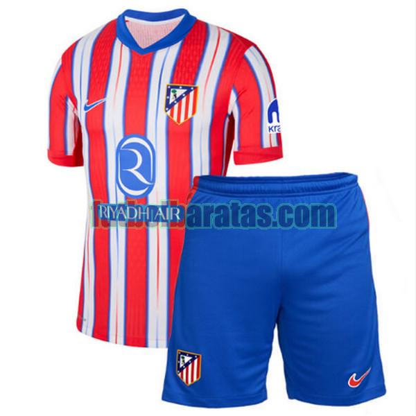camiseta niño atletico madrid 2024 2025 rojo blanco primera