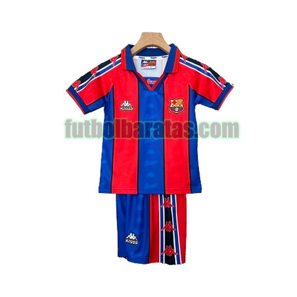camiseta niño barcelona 1995 1997 azul rojo primera