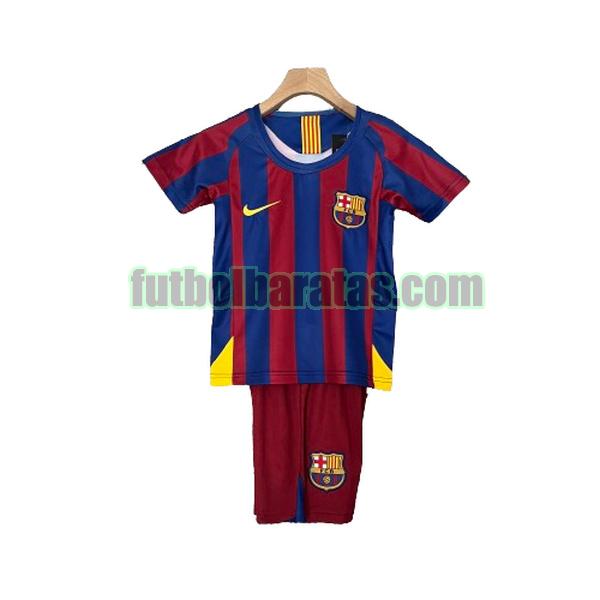 camiseta niño barcelona 2005 2006 rojo azul primera