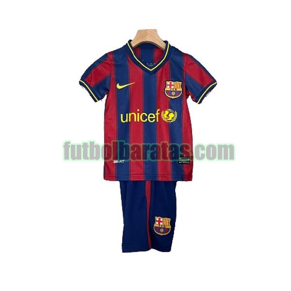 camiseta niño barcelona 2009 2010 rojo azul primera