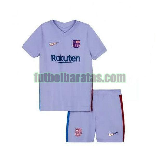 camiseta niño barcelona 2021 2022 blanco segunda