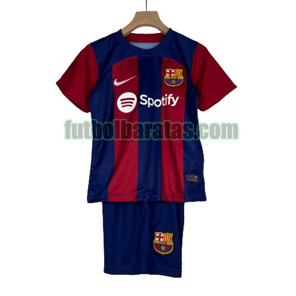 camiseta niño barcelona 2023 2024 rojo azul primera