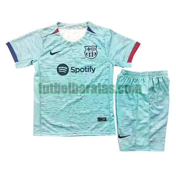 camiseta niño barcelona 2023 2024 verde tercera