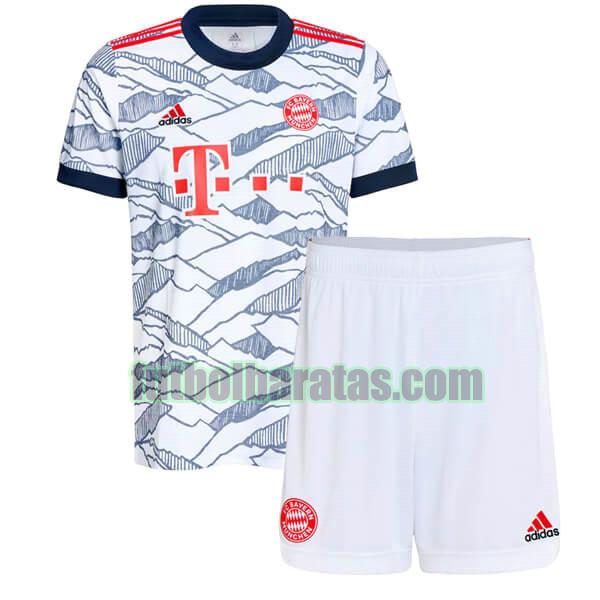 camiseta niño bayern munich 2021 2022 gris tercera