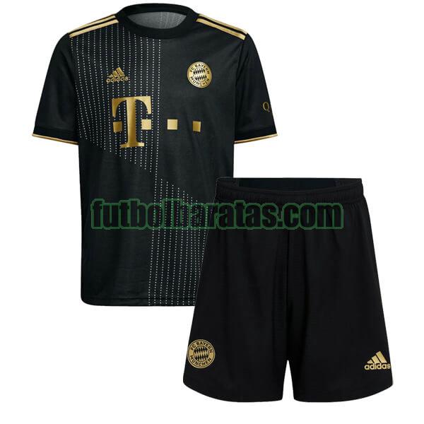 camiseta niño bayern munich 2021 2022 negro segunda