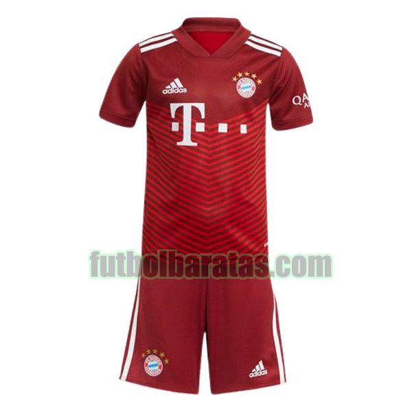 camiseta niño bayern munich 2021 2022 rojo primera