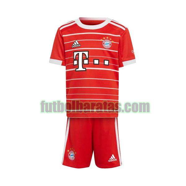 camiseta niño bayern munich 2022 2023 rojo primera