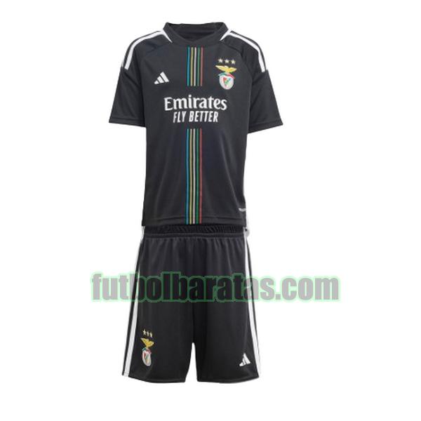 camiseta niño benfica 2023 2024 negro segunda