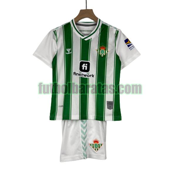 camiseta niño betis 2023 2024 verde blanco primera