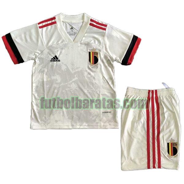 camiseta niño bélgica 2021 segunda