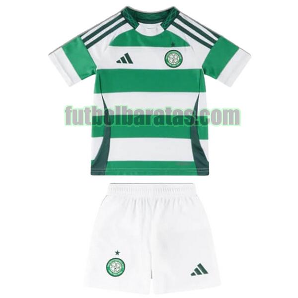 camiseta niño celtic 2024 2025 verde blanco segunda