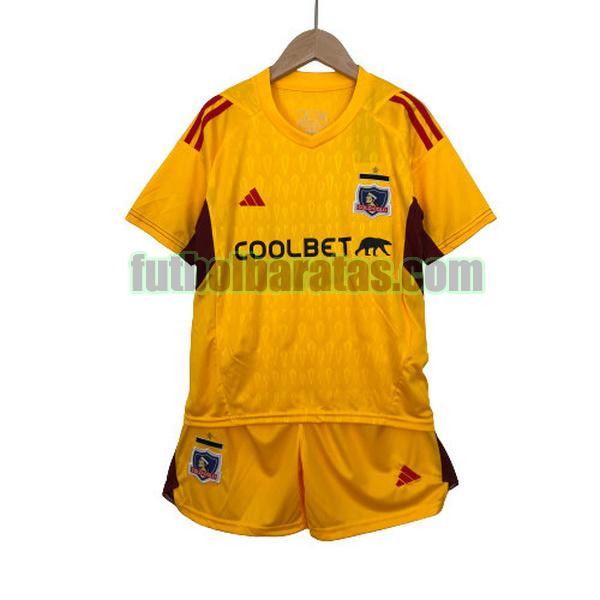 camiseta niño colo-colo 2023 2024 amarillo portero