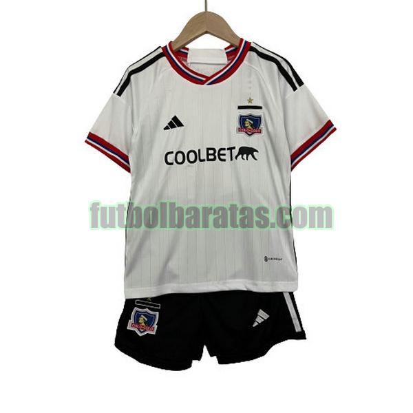 camiseta niño colo-colo 2023 2024 blanco primera