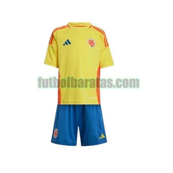 camiseta niño colombia 2024 amarillo primera