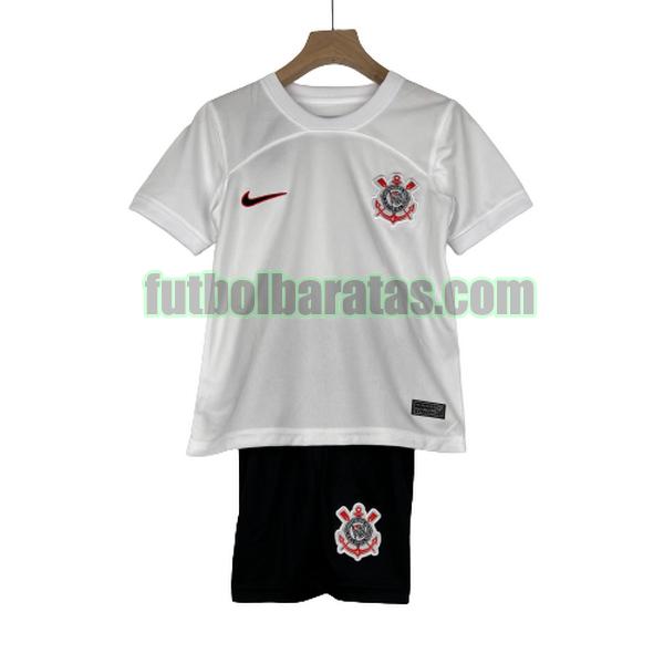 camiseta niño corinthians 2023 2024 blanco primera