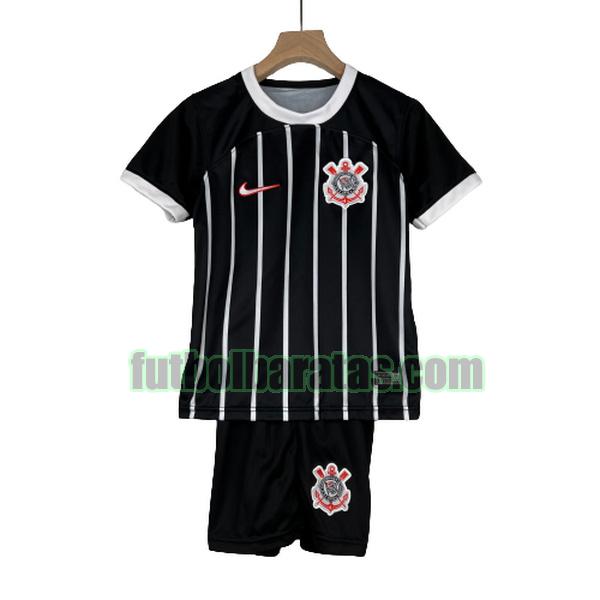 camiseta niño corinthians 2023 2024 negro segunda