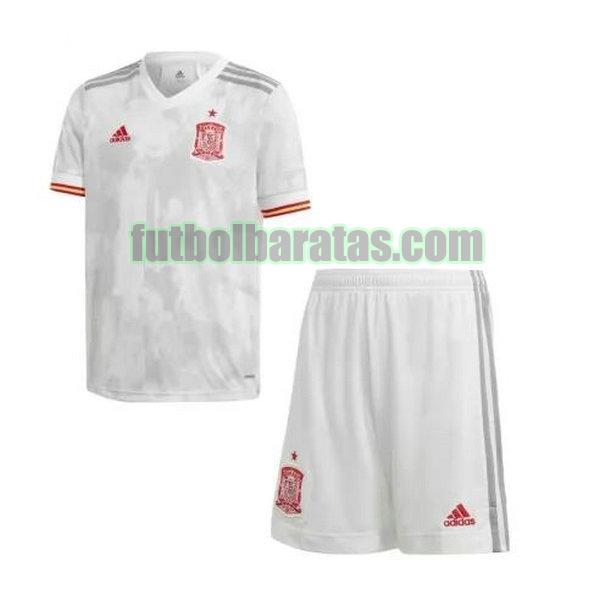 camiseta niño españa 2020 blanco segunda