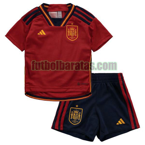 camiseta niño españa 2022 rojo primera