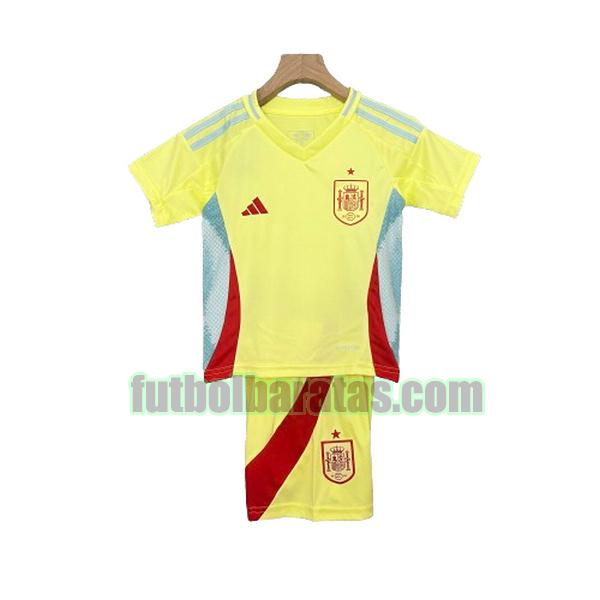 camiseta niño españa 2024 amarillo segunda