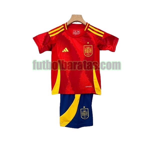 camiseta niño españa 2024 rojo primera