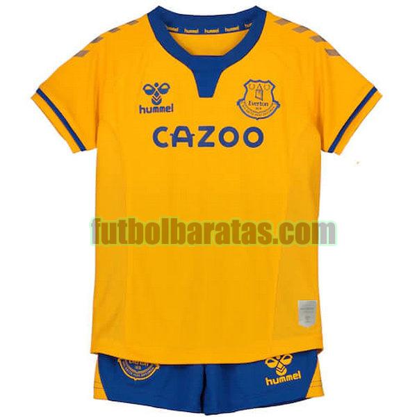 camiseta niño everton 2020-2021 amarillo segunda