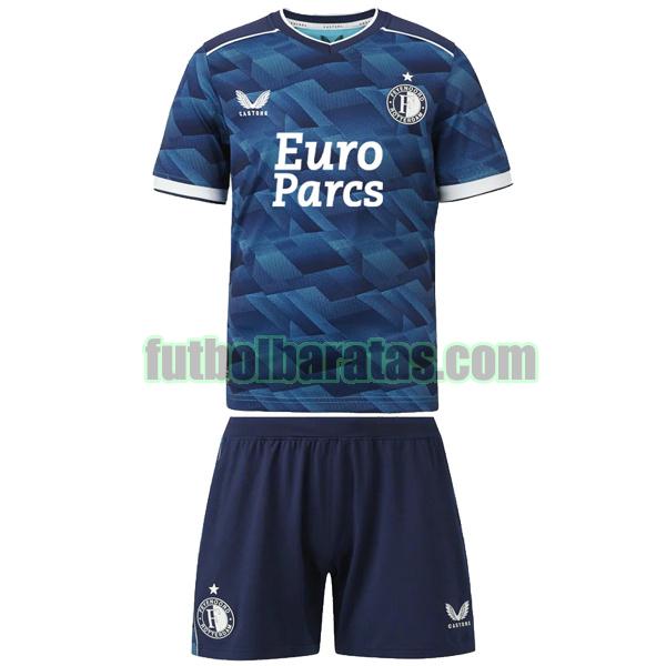 camiseta niño feyenoord 2023 2024 azul segunda