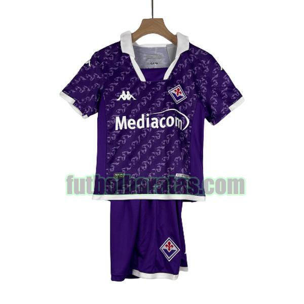 camiseta niño fiorentina 2023 2024 purple primera