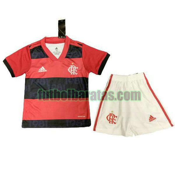 camiseta niño flamengo 2021 22 rojo primera