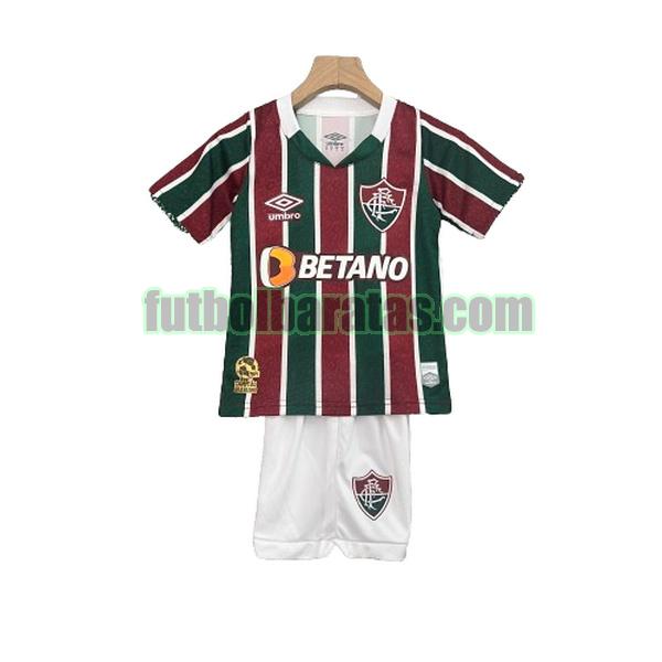 camiseta niño fluminense 2024 2025 rojo verde primera