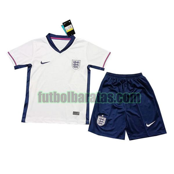 camiseta niño inglaterra 2024 blanco primera