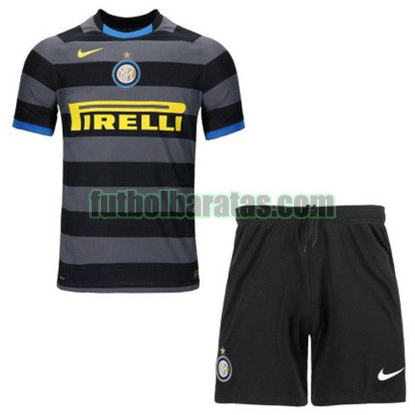 camiseta niño inter milan 2020-2021 gris tercera