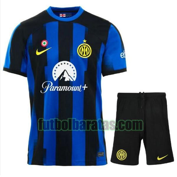 camiseta niño inter milán 2023 2024 azul negro primera