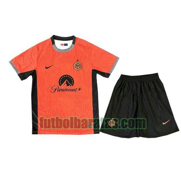 camiseta niño inter milán 2023 2024 naranja tercera