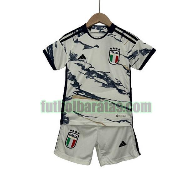camiseta niño italia 2023 blanco segunda