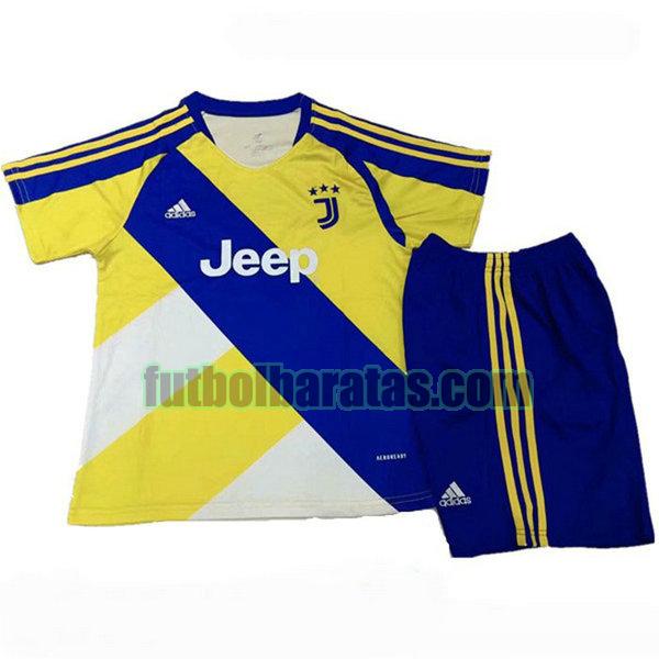 camiseta niño juventus 2021 2022 amarillo tercera