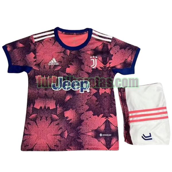 camiseta niño juventus 2022 2023 rosa tercera