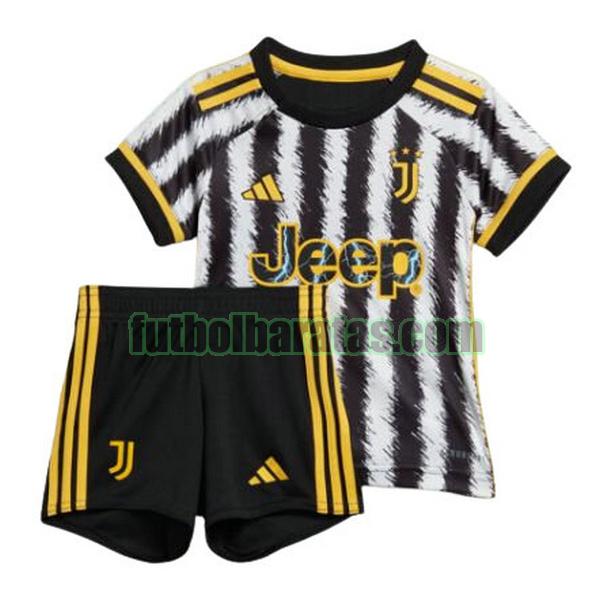 camiseta niño juventus 2023 2024 negro blanco primera