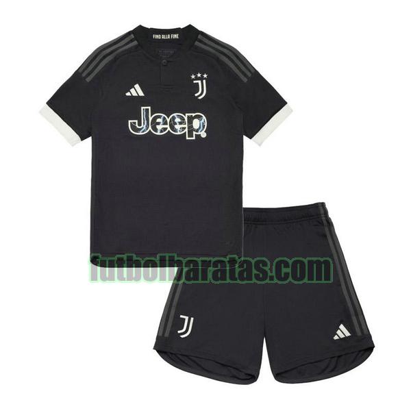 camiseta niño juventus 2023 2024 negro tercera