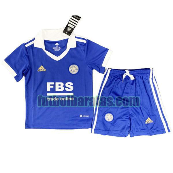 camiseta niño leicester city 2022 2023 azul primera