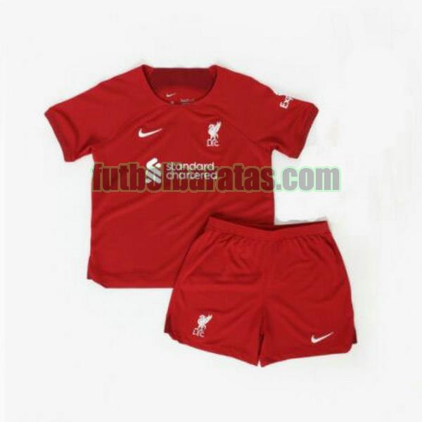 camiseta niño liverpool 2022 2023 rojo primera