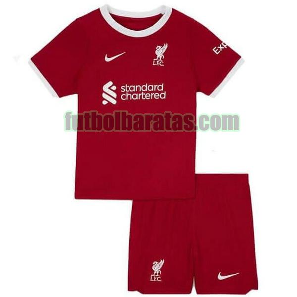 camiseta niño liverpool 2023 2024 rojo primera