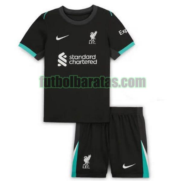 camiseta niño liverpool 2024 2025 negro segunda