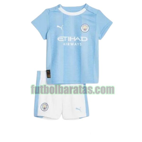 camiseta niño manchester city 2023 2024 azul portero