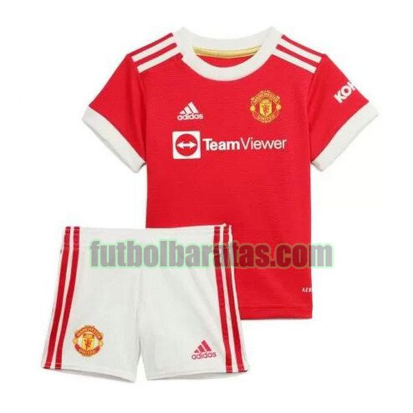 camiseta niño manchester united 2021 2022 rojo primera