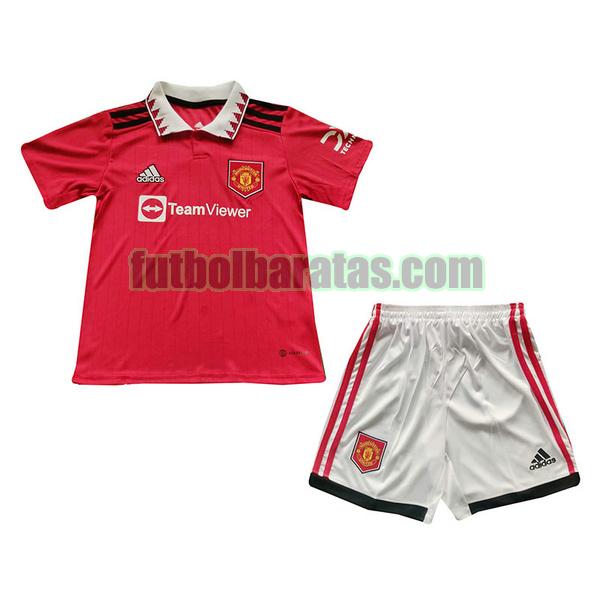 camiseta niño manchester united 2022 2023 rojo primera