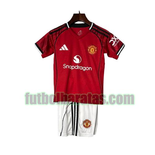 camiseta niño manchester united 2025 2026 rojo primera