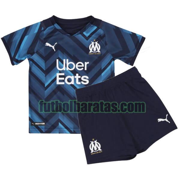camiseta niño marsella 2021 2022 azul segunda